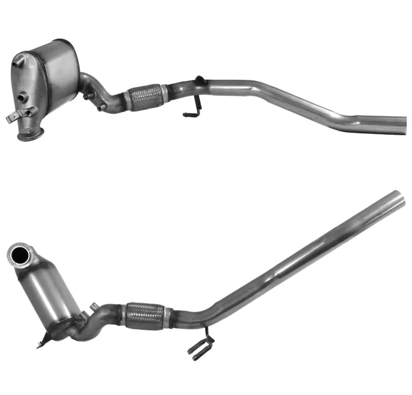 Zwei Katalysatoren mit Abgaspfiffen für Volkswagen Touran 1.9 Diesel DPF