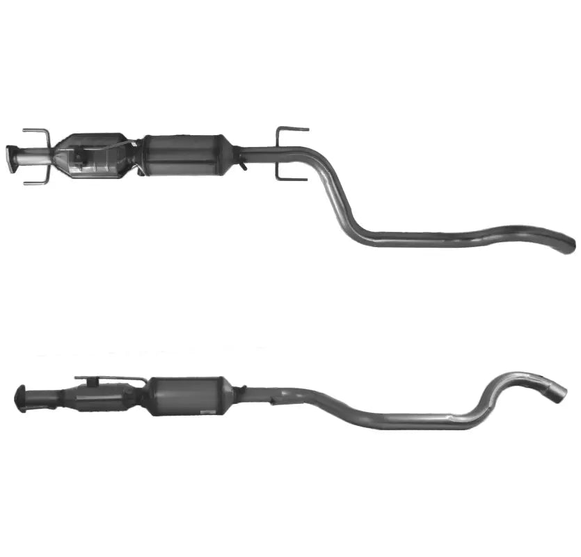 Zwei Katalysatoren mit Auspuffrohren für Opel Zafira B 1.9 Z19DT Z19DTL