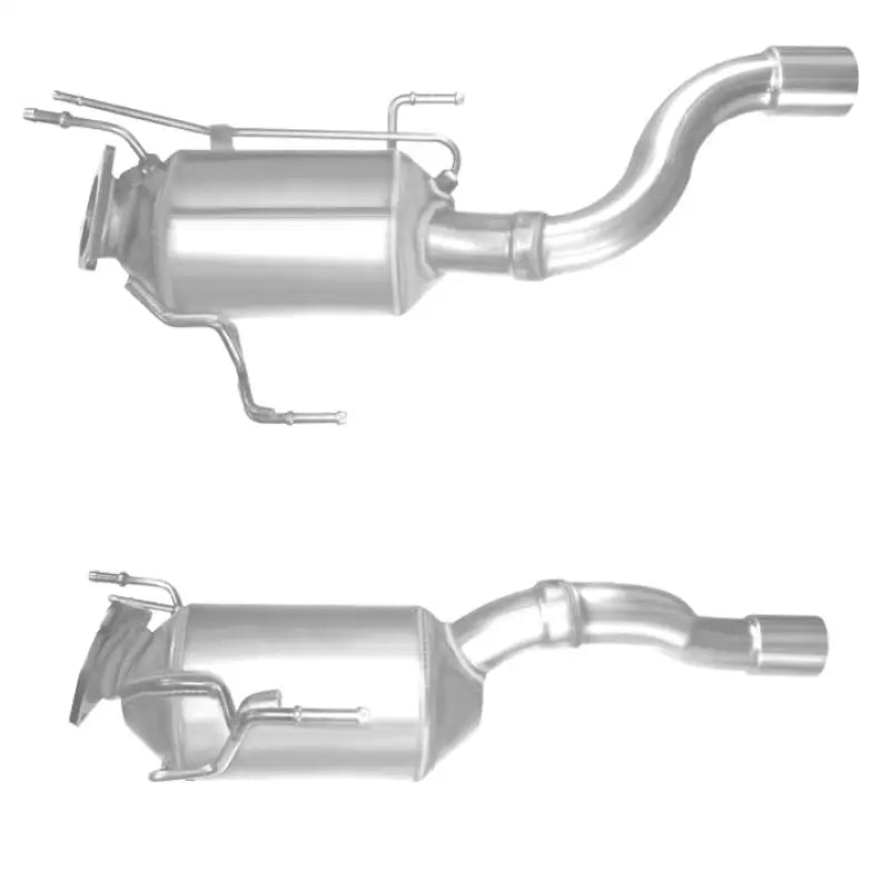 Zwei metallische Abgassysteme für Dieselrußpartikelfilter DPF 7L6254401HX, modernster Technologie