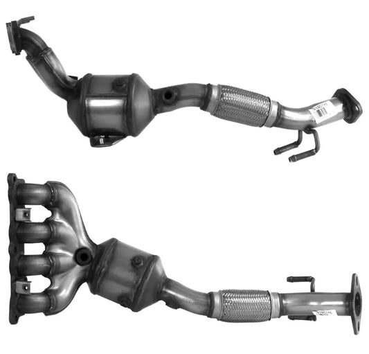 Zwei Katalysatoren mit Abgaskrümmern für Ford Focus 1.6Ti 16v Mk.3 XTDB Motoren