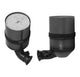 Zwei graue zylindrische Filter mit Abwinklungen für Peugeot 307 1.6 Diesel, england hergestellt