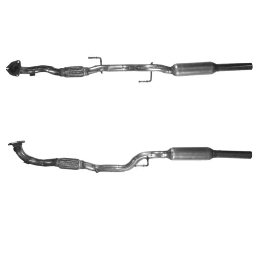 Zwei Auspuffrohre des hochwertigen Verbindungsrohrs für VW Polo 1.2i BZG Motor 5Z0253059F
