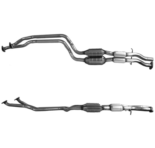 Metallic Auspuffrohre mit Katalysatoren für BMW 328i E36 Cabriolet 1995-1999