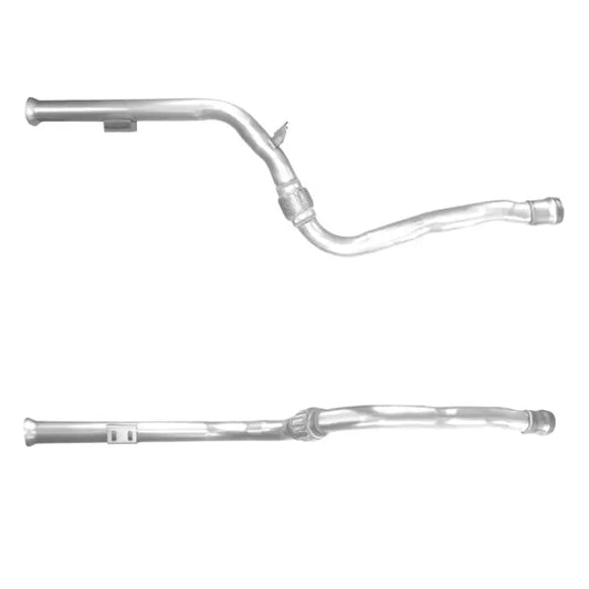 Zwei silberne Auspuffrohre für Mercedes CLS250 mit OM651 Motor modernster Technologie
