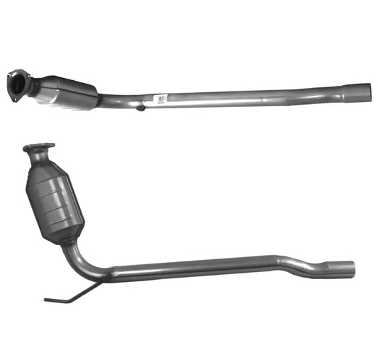 Zwei Katalysatoren mit Auspuffrohren für Volkswagen Caravelle ABL Motor 1.9TD